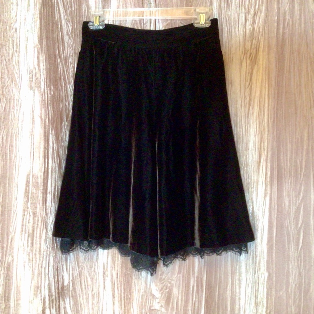 Dolce & Gabbana 40 Velvet Silk Lace Italy D&G Witchy Fancy Christmas S Sm Flaw * - Picture 2 of 9